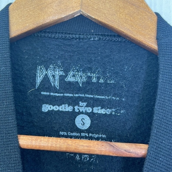 Def Leppard - Cheetah Pyromania Def Leppard Graphic Black Sweatshirt Size Small - Picture 7 of 9